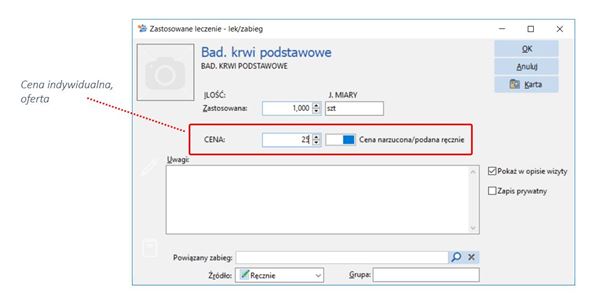 oferta cena indywidualna