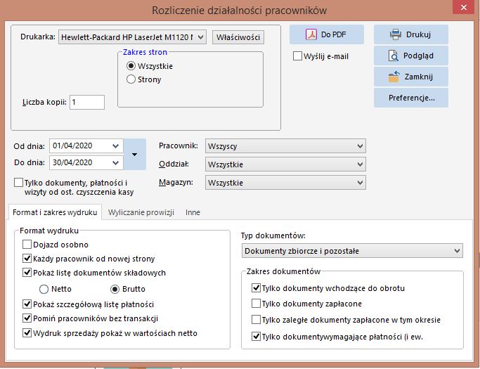 rozliczenie pracownikow wiecej opcji