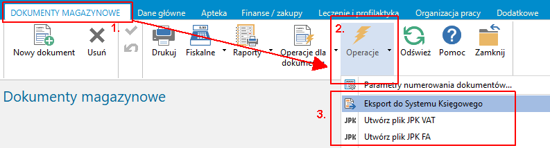 eksport finansow