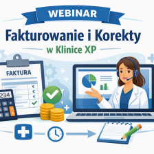 Nagranie webinaru dot. fakturowania i korekt w Klinice XP