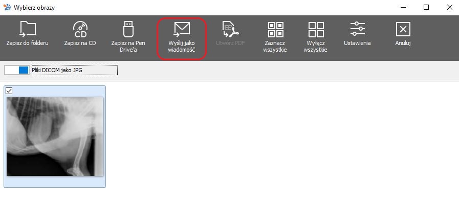 wybierz obraz i wyslij maila